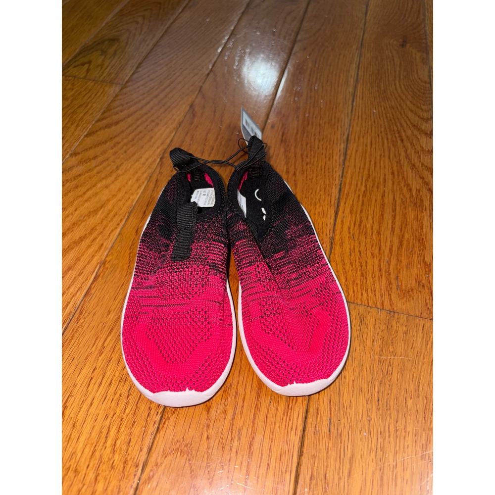 New DSG Youth Athletic Shoes Pink Black Ombre‎ Size 9K Sneakers Slip On